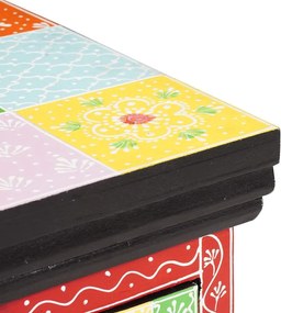 vidaXL Ντουλάπι TV Πολύχρωμο 60 x 30 x 24 εκ Μασίφ ξύλο μάνγκο