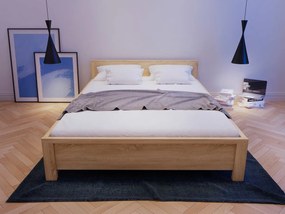 Κρεβάτι Boston E120, Διπλό, Ανοιχτό καφέ, 160x200, Πλαστικοποιημένη μοριοσανίδα, 168x207x61cm, 59 kg | Epipla1.gr