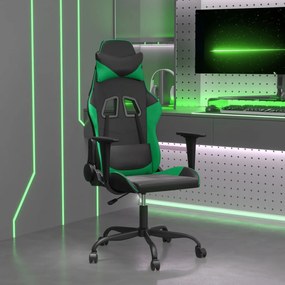 Καρέκλα Gaming Μαύρο/πράσινο από Συνθετικό Δέρμα