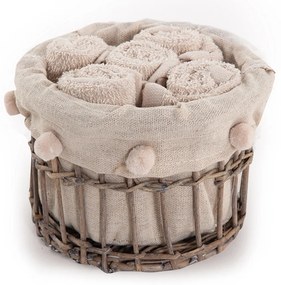 Πετσέτες Δώρου (Σετ 5τμχ) Nef-Nef Homeware Please Beige 300gsm