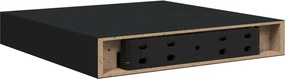 VidaXL Ράφια Τοίχου 4 τεμ. Μαύρα 23x23,5x3,8 εκ. MDF