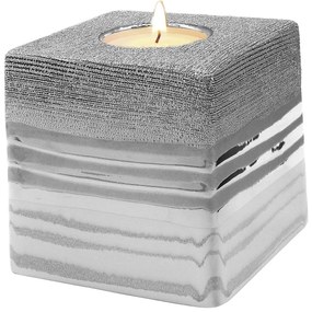 Θήκη Ρεσώ ArteLibre Ασημί Κεραμικό 10x10x10cm