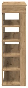 vidaXL Ράφι παπουτσιών  Artisan Oak 80x30x98 cm Κατασκευασμένο ξύλο