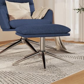 vidaXL Υποπόδιο Μπλε 60x60x35 εκ. Υφασμάτινο