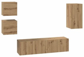 vidaXL Σετ επίπλου τηλεόρασης 5 pcs artisan δρυς 30.5 x 30 x 60 εκ.