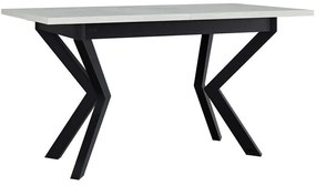 Τραπέζι Επεκτεινόμενο Ikonic II 162704489 140/180x80x79cm White-Black Metal,Wood