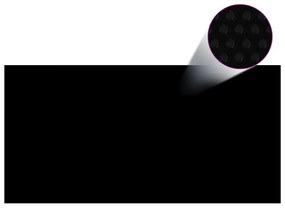 Κάλυμμα Πισίνας Ηλιακό Μαύρο/Μπλε 600x300 εκ. από Πολυαιθυλένιο - Μαύρο