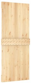 vidaXL Συρόμενη Μεσόπορτα με Μηχανισμό 85 x 210 εκ. Μασίφ Ξύλο Πεύκου