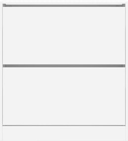 vidaXL Παπουτσοθήκη Λευκή 80x21x87,5 εκ. από Επεξεργασμένο Ξύλο