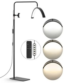 Half Moon Light for Esthetician 23inch Dimmable LED Floor Lamp Lash Light Arched