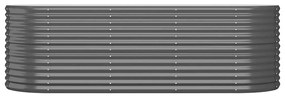 vidaXL Ζαρντινιέρα Ανθρακί 224x80x68 εκ Γαλβανισμένος χάλυβας