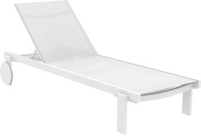 CASABLANCA ΞΑΠΛΩΣΤΡΑ WHITE/WHITE ΑΛΟΥΜ-ΠΟΛ/ΝΙΟΥ 74X190X31εκ.