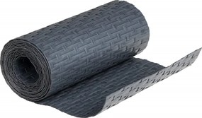 vidaXL Διαχωριστικό Βεράντας 5 τεμ. Ανθρακί 255x19 εκ. Συνθ. Ρατάν