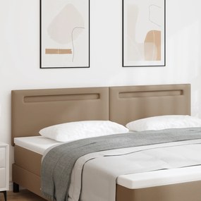 vidaXL Κεφαλάρι Απλή Σχεδίαση Καπουτσίνο 200 εκ Συνθετικό Δέρμα