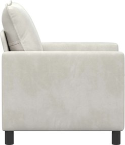 vidaXL Καναπές Κρεμ 76 x 81 x 87,5 εκ Βελούδο