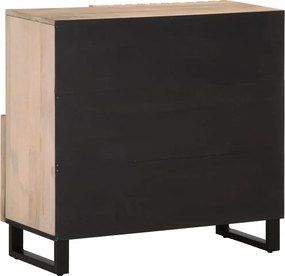 vidaXL Ντουλάπι 80x34x75 εκ. από Μασίφ Ξύλο Μάνγκο
