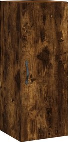 vidaXL Ντουλάπι Καπνιστή δρυς 34,5x34x180 εκ. από Επεξεργασμένο Ξύλο