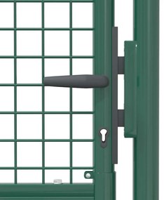 vidaXL Πόρτα Περίφραξης Πράσινη 100x75 εκ. από Ατσάλι