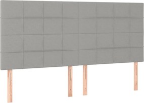 vidaXL Κρεβάτι Boxspring με Στρώμα Αν. Πράσινο 160x200εκ Υφασμάτινο