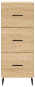 vidaXL Μπουφές Sonoma δρυς 34,5 x 34 x 180 εκ. από Επεξεργασμένο Ξύλο