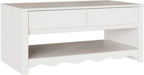 vidaXL Τραπεζάκι σαλονιού με συρτάρι Drammen Λευκό 99 x 55 x 45 εκ.