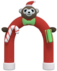 vidaXL Αψίδα Φουσκωτή Χριστουγεννιάτικη με LED 380 εκ.