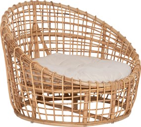 ΠΟΛΥΘΡΟΝΑ ENTO HM9814 RATTAN ΣΕ ΦΥΣΙΚΟ-ΜΠΕΖ ΜΑΞΙΛΑΡΙ 85x75x67Yεκ.