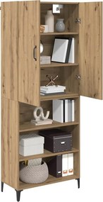 vidaXL Highboard Artisan Oak 69,5 x 34 x 180 εκ. Επεξεργασμένο ξύλο