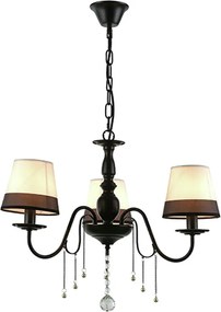 Πολυέλαιος Οροφής Aca Mulan EG167283PBW Black Matt