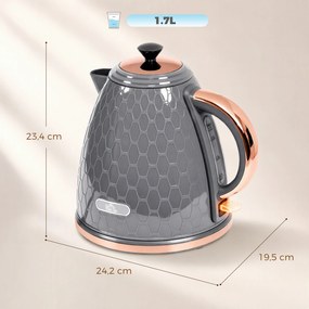 Βραστήρας, 2200W, παράθυρο θέασης, φίλτρο, χύτρα ταχύτητας, γκρι