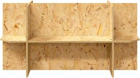 vidaXL Βάση Terrarium με ράφι Καφέ 100 x 40 x 50 cm OSB