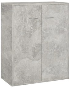 vidaXL Ντουλάπι Γκρι του Σκυροδέματος 60 x 30 x 75 εκ. από Επεξ. Ξύλο