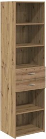 vidaXL Highboard Artisan Oak 50 x 42,5 x 185 εκ. Επεξεργασμένο ξύλο