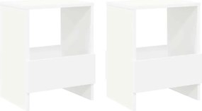 vidaXL Ράφι Περιοδικών 2 pcs Λευκό 35 x 30 x 45 εκ.