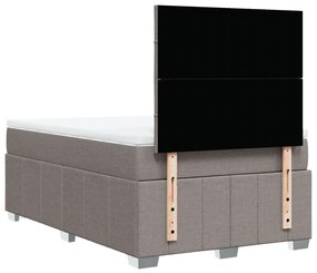 ΚΡΕΒΑΤΙ BOXSPRING ΜΕ ΣΤΡΩΜΑ TAUPE 120X190 ΕΚ. ΥΦΑΣΜΑΤΙΝΟ 3293911