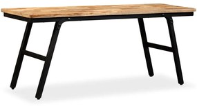 vidaXL Πάγκος 110 x 35 x 45 εκ. από Ανακυκλωμένο Ξύλο Teak και Ατσάλι