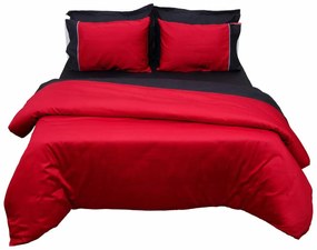 Πάπλωμα Υπέρδιπλο (220x240) 2 Όψεων Anna Riska Luxury Bicolour Red/Black