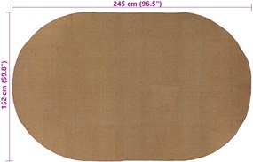 vidaXL Χαλί Περιοχής Φυσικό 152 x 245 εκ Γιούτα
