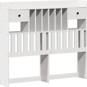 vidaXL Σκελετός Κρεβ. Χωρίς Στρώμα Λευκό 135x190 εκ Μασίφ Πεύκο