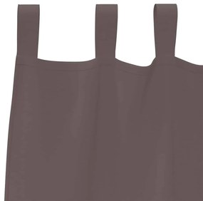 vidaXL Κουρτίνες 2 pcs Σκούρο καφέ Σκούρο καφέ Πολυεστέρας
