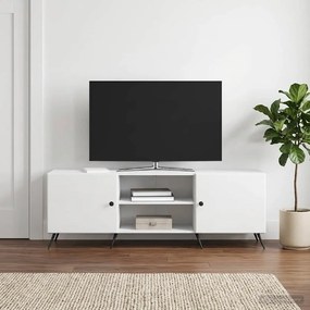 vidaXL Ντουλάπι TV 150 x 31 x 50 εκ. Γυαλιστερό Λευκό