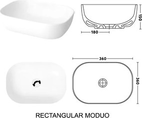 One Project Top 55/A 130  MDF - Έπιπλο Μπάνιου Με Καθρέπτη
