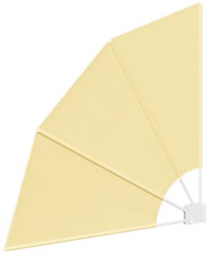 vidaXL Αδιάφανο σκίαστρο μπαλκονιού Άμμος 115 x 115 εκ ύφασμα