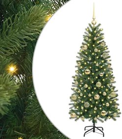 vidaXL Τεχνητό Χριστουγεννιάτικο Δέντρο Πράσινο 150 cm ΠΕ και PVC