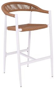 Σκαμπό Bar Mady Ε6720,2 56x58x105cm Natural-White