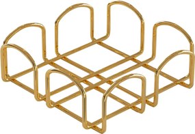 Napkin Holder Kare Peçetelik Gold