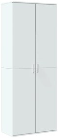 vidaXL Ντουλάπι Λευκό 70x35x180 εκ. από Επεξεργασμένο Ξύλο