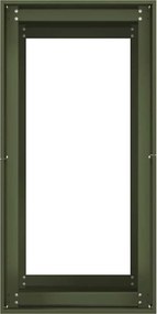 vidaXL Ζαρντινιέρα Λαδί 40x80x80 εκ. από Χάλυβα