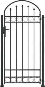 vidaXL Στύλος Περιφράξεων ASSEN 200 x 88 x 14 εκ. Ατσάλι Κλειδώσιμο
