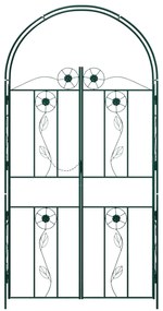 vidaXL Κήπος Αψίδα Μονόχρωμο Πράσινο 115 x 37 x 226 εκ